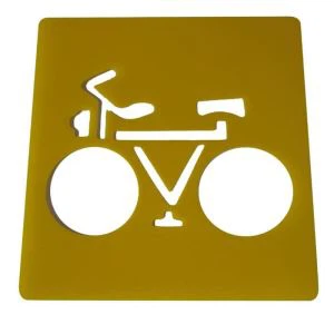 Stensil PP Matte berwarna-warni